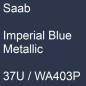 Preview: Saab, Imperial Blue Metallic, 37U / WA403P.